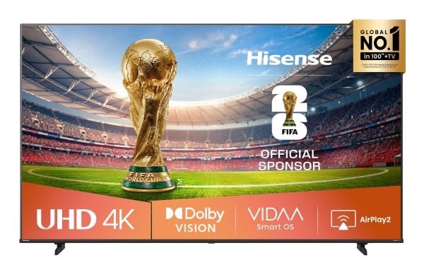 Hisense 85A6Q - 85" Diagonalklasse A6Q Series LED-bakgrunnsbelyst LCD TV - Smart TV - VIDAA - 4K UHD (2160p) 3840 x 2160 - HDR - Direct LED - svart