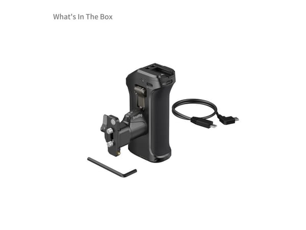 SmallRig 3893, Digitalkamera, håndgrep, Universell, Sort, Aluminium, Kopper, Silikon, Rustfritt stål, Termoplastisk elastomer (TPE), 85 mm, 56,7 mm