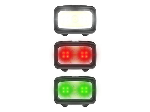 Hama HL350, Hodebåndslommelykt, Svart, Blå, Gult, Plast, Knapper, IP44, LED