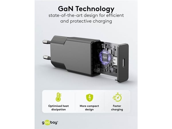 Goobay Slim, Sisätila, AC, 12 V, musta