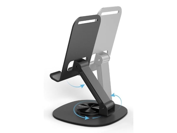Puro Tilt Pro aluminiumsstativ for telefon/nettbrett - mørkegrå