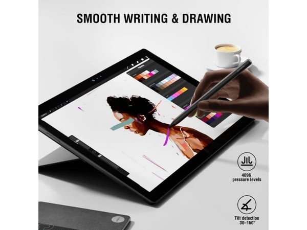 4smarts 541430, Laptop, Universel, Sort, Surface Pro 7+Surface Laptop 4 15 tommerSurface Pro 6Surface Pro 8Surface Pro 5Surface Book 2Surface..., A...