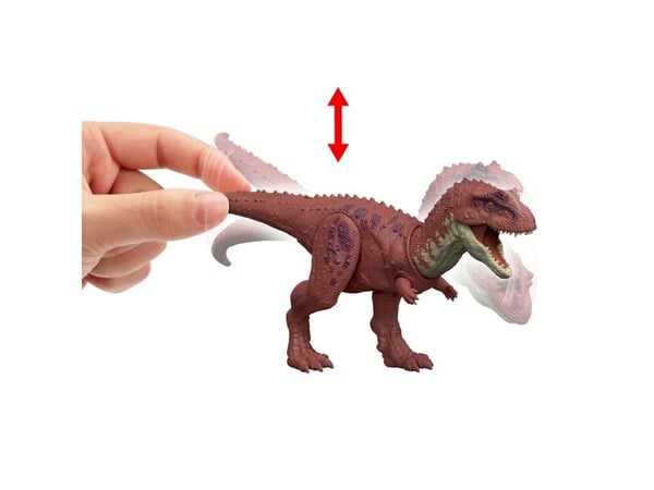 Jurassic World WILD ROAR Aucasaurus, 4 år, Grå, Rød, Plast