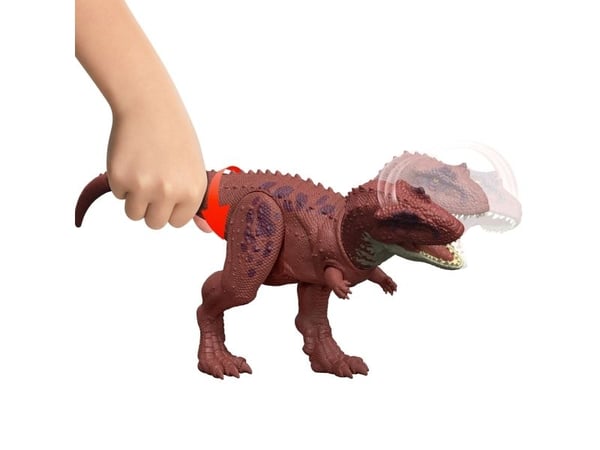 Jurassic World WILD ROAR Aucasaurus, 4 år, Grå, Rød, Plast