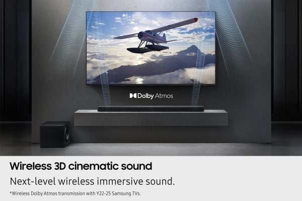 Samsung HW-QS750F - Q Series - Lydplankesystem - 5.1.2-kanal - trådløs - Bluetooth, Wi-Fi - titansvart