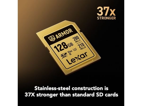 Lexar minnekort SDXC 128GB Armor Gold UHS-II U3