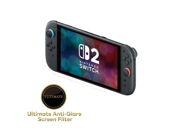 Hori NSX-058E, Skjermbeskytter, Nintendo Switch 2, Gjennomsiktig, Oljebestandig, Anti-gjenskinn skjermbeskytter, Nintendo