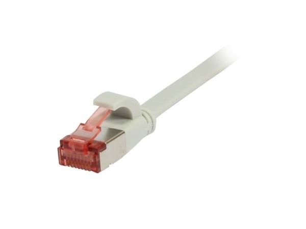 Korkabel RJ45 CAT6 250 MHz 250 MHz 3 m grå FTPUFTP TPESuperflex flat Synergy 21