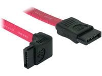 DeLOCK SATA Cable - 0.5m, 0,5 m, SATA II, Punainen