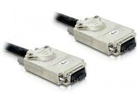 Delock - SAS ekstern kabel - 4-spors - 4 x InfiniBand (hann) til 4 x InfiniBand (hann) - 1 m