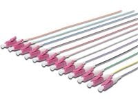 DIGITUS Professional - Nettverkskabelsett - LC multimodus (hann) - 2 m - fiberoptisk - 50 / 125 mikroner - OM4 - grå, svart, hvit, blå, gul, rød, g...
