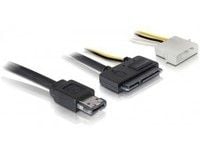 Delock Power Over eSATA cable - Power Over eSATA-kabel - eSATAp (hann) til 4-pin intern strøm, SATA-kombo - 1 m