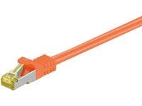 MicroConnect - Nettverkskabel - RJ-45 (hann) til RJ-45 (hann) - 25 cm - SFTP, PiMF - CAT 7 - halogenfri, uten hindringer - oransje