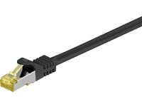 MicroConnect - Nettverkskabel - RJ-45 (hann) til RJ-45 (hann) - 3 m - SFTP, PiMF - CAT 7 - halogenfri, uten hindringer - svart