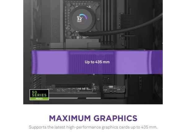 NZXT H9 Flow - Mid tower - utvidet ATX (E-ATX) - sidepanel med vindu (herdet glass) - ingen strømforsyning (ATX) - svart - USB/lyd