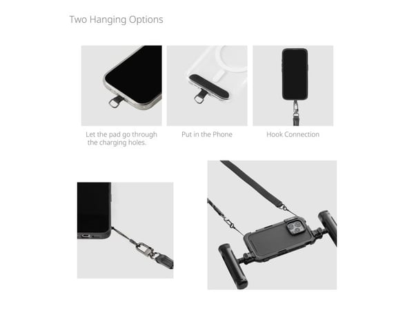 SmallRig FilMov, Mobiltelefon, Ekte lær, Nylon, Rustfritt stål, Grønn, Hekte, 140 cm, 115 cm