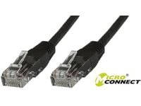 MicroConnect - Verkkokaapeli - RJ-45 (uros) - RJ-45 (uros) - 1,5 m - UTP - CAT 6 - musta