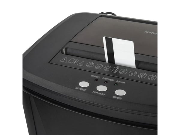 Hama Safe Auto M1200, Mikrokutt-makulering, 22,5 cm, 4 x 20 mm, 25 l, 60 dB, Knapper
