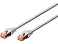 DIGITUS - Patchkabel - RJ-45 (han) til RJ-45 (han) - 1 m - SFTP - CAT 6 - halogenfri - grå