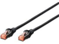 DIGITUS - Kablage - RJ-45 (hann) til RJ-45 (hann) - 7 m - SFTP - CAT 6 - halogenfri - svart