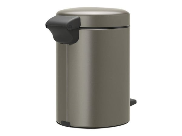 Brabantia newIcon - Søppelbøtte - flipp-lokk - 3 L - fotpedal - platina