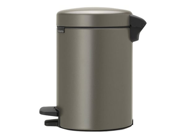 Brabantia newIcon - Søppelbøtte - flipp-lokk - 3 L - fotpedal - platina