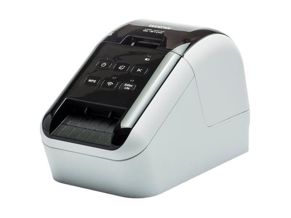 Brother QL-810Wc - Etikettskriver - tofarget (monokrom) - direktetermisk - Rull (6,2 cm) - 300 x 600 dpi - inntil 110 etiketter/min - USB, Wi-Fi(n)...
