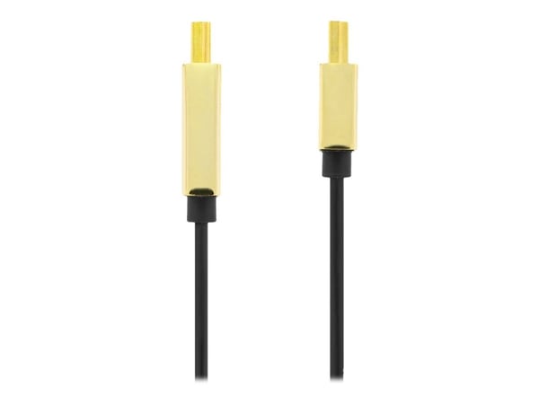 DELTACO - High Speed - HDMI-kabel med Ethernet - HDMI hann til 19 pin micro HDMI Type D hann - 3 m - svart - 4K 30Hz støtte, ultratynn