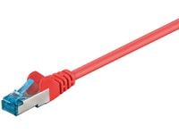 MicroConnect - Nettverkskabel - RJ-45 (hann) til RJ-45 (hann) - 50 cm - SFTP - CAT 6a - halogenfri, uten hindringer - rød