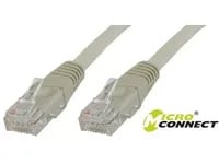MicroConnect Value Pack - Nettverkskabel - RJ-45 (hann) til RJ-45 (hann) - 10 m - UTP - CAT 5e - flertrådet - grå (en pakke 10)