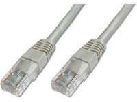 DIGITUS Professional - Patchkabel - RJ-45 (han) til RJ-45 (han) - 25 cm - UTP - CAT 5e - booted, formet - grå