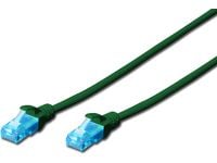 DIGITUS Ecoline - Koblingskabel - RJ-45 (hann) til RJ-45 (hann) - UTP - CAT 5e - med støvel - grønn
