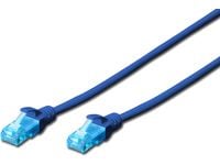 DIGITUS Ecoline - Liitäntäkaapeli - RJ-45 (han) til RJ-45 (han) - 5 m - UTP - CAT 5e - booted - blå - sininen