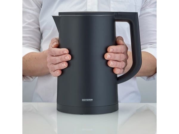 Severin WK 3483, 1,7 L, 2200 W, Svart, Plast, Rustfritt stål, Justerbar termostat, Vannmåler