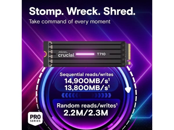 Crucial T710, 1 TB, M.2, 14900 MB/s