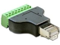 DeLOCK 65389, RJ45, 8p, Musta, Vihreä