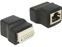 DeLOCK 65527, RJ45, Musta, Hopea