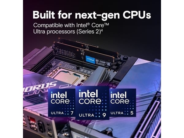 Crucial 32GB DDR5-6400 CUDIMM -muistikortti
