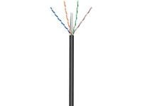 MicroConnect - Bulk-kaapeli - 100 m - UTP - CAT 6 - ulkokäyttöön, kiinteä - musta