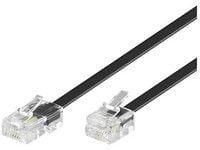 MicroConnect Modular - Nätverkskabel - RJ-11 (hane) till RJ-45 (hane) - 10 m - svart