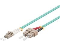 MicroConnect - Nettverkskabel - LC/UPC-multimodus (hann) til SC/UPC-multimodus (hann) - 10 m - fiberoptisk - 50 / 125 mikroner - OM3