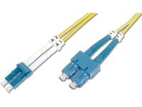 DIGITUS - Koblingskabel - LC/APC-enkeltmodus (hann) til SC/PC-enkeltmodus (hann) - 2 m - fiberoptisk - dupleks - 9 / 125 micron - OS1 - halogenfri ...