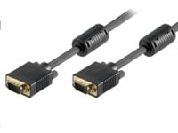 MicroConnect - VGA-kabel - HD-15 (VGA) (hann) til HD-15 (VGA) (hann) - 10 m - tommelskruer - svart