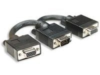 Manhattan 304559, 0,015 m, VGA (D-Sub), 2 x VGA (D-Sub), Hankjønn, Hunkjønn, Sort