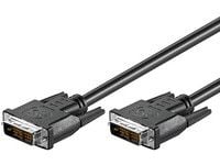 MicroConnect - DVI-kabel - enkeltlenke - DVI-D (hann) til DVI-D (hann) - 1 m - tommelskruer