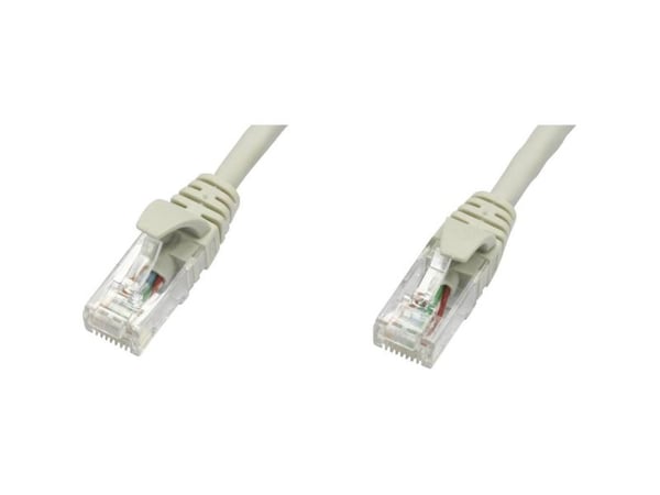 Telegärtner 100009373 RJ45 Nätverkskabel, patchkabel CAT 5 U/UTP 25,00 m Grå Flamskyddad 1 st