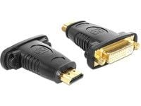Delock Adapter HDMI uros > DVI 24+5 pin naaras - Videoadapter - DVI-I hun til HDMI han