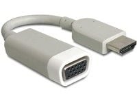 Delock - Video adapter - HD-15 (VGA) hunn til HDMI hann - hvit