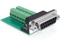 Delock - Seriell adapter - 15 pin D-Sub (DB-15) (hunn) til 16-pinners terminalblokk
