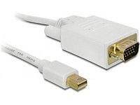 Delock - DisplayPort-kabel - Mini DisplayPort (hann) til HD-15 (VGA) (hann) - 1 m